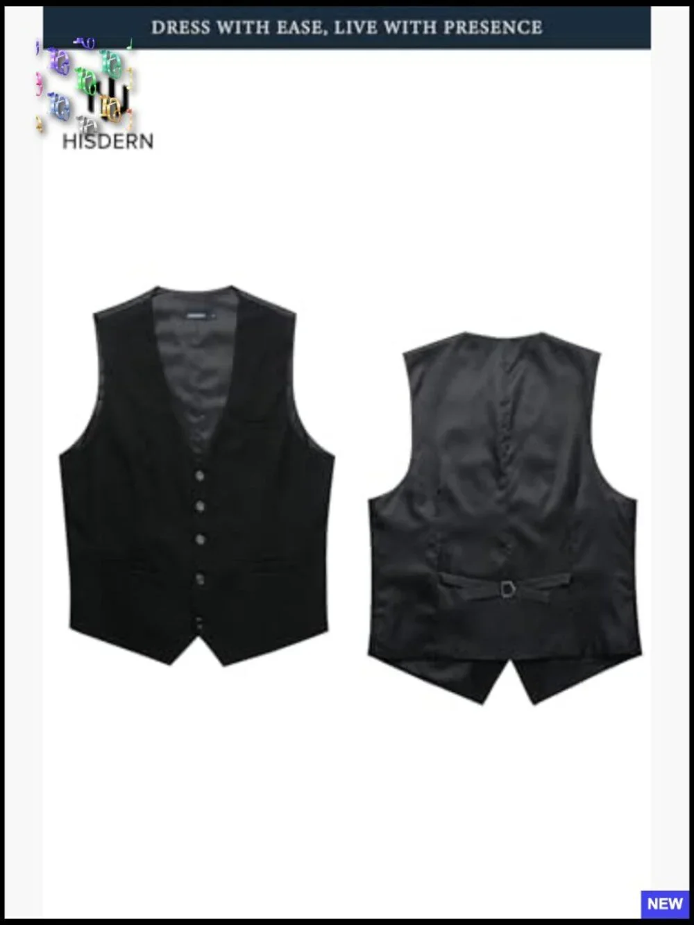 Slim Fit Leather Vest Classic Business Formal Wedding Prom Tuxedo Wear